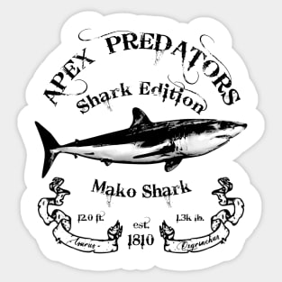 Apex Predators - Shark Edition - Mako Shark Sticker